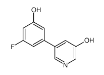 5-(3-fluoro-5-hydroxyphenyl)pyridin-3-ol结构式