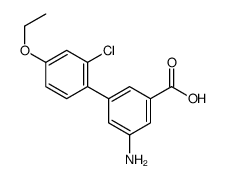 3-amino-5-(2-chloro-4-ethoxyphenyl)benzoic acid Structure