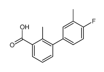 3-(4-fluoro-3-methylphenyl)-2-methylbenzoic acid结构式