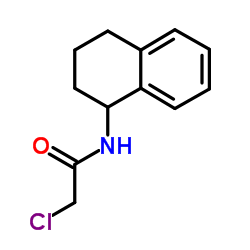 2-CHLORO-N-(1,2,3,4-TETRAHYDRO-NAPHTHALEN-1-YL)-ACETAMIDE结构式