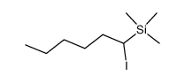 1-iodo-2-(trimethylsilyl)hexane Structure