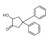 2-hydroxy-4,4-diphenylcyclopentan-1-one结构式