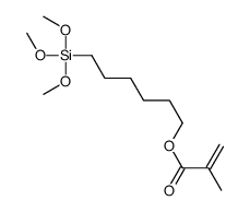 6-trimethoxysilylhexyl 2-methylprop-2-enoate结构式