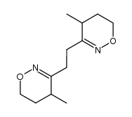 1,2-bis(4-methyl-5,6-dihydro-4H-1,2-oxazin-3-yl)ethane Structure