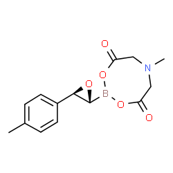 (Trans-3-(p-Tolyl)oxiran-2-yl)boronic acid MIDA ester结构式