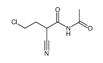 Butanamide, N-acetyl-4-chloro-2-cyano- Structure