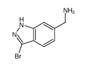 1-(3-Bromo-1H-indazol-6-yl)methanamine结构式