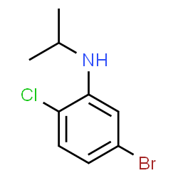 5-溴-2-氯-N-异丙基苯胺结构式