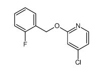 4-chloro-2-[(2-fluorophenyl)methoxy]pyridine Structure