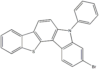 3-bromo-5-phenyl-5H-benzo[4,5]thieno[3,2-c]carbazole结构式