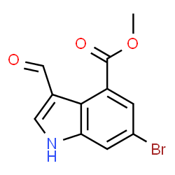 Methyl 6-bromo-3-formyl-1H-indole-4-carboxylate picture