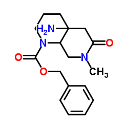 Benzyl 2-{[glycyl(methyl)amino]methyl}-1-piperidinecarboxylate结构式