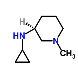 (3S)-N-Cyclopropyl-1-methyl-3-piperidinamine Structure