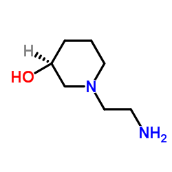 (3S)-1-(2-Aminoethyl)-3-piperidinol结构式