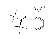 o-nitro-N,N-bis(trimethylsilyl)benzenesulfenamide结构式