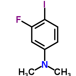 3-Fluoro-4-iodo-N,N-dimethylaniline结构式