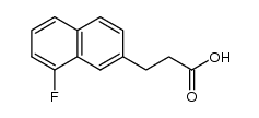 3-(8'-Fluoro-2'-naphthyl)-propanoic acid Structure