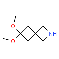 6,6-Dimethoxy-2-azaspiro[3.3]heptane结构式