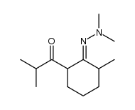 6-methyl-2-(2-methylpropanoyl)cyclohexanone dimethylhydrazone结构式