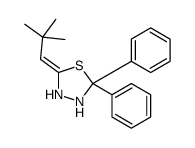 5-(2,2-dimethylpropylidene)-2,2-diphenyl-1,3,4-thiadiazolidine Structure