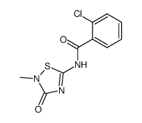 2-Chloro-N-(2-methyl-3-oxo-2,3-dihydro-[1,2,4]thiadiazol-5-yl)-benzamide Structure