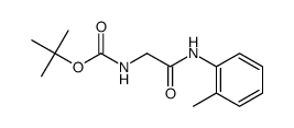 tert-butyl (2-oxo-2-(o-tolylamino)ethyl)carbamate结构式