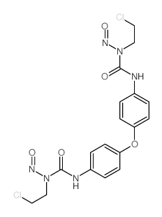 Urea, 1,1- (oxydi-p-phenylene)bis[3-(2-chloroethyl)-3-nitroso- structure