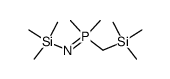 N-Trimethylsilyl-trimethylsilylmethyl-dimethyl-phosphinimin结构式