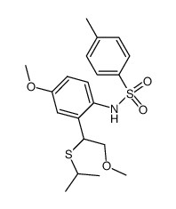 N-tosyl-2-(1-isopropylthio-2-methoxyethyl)-4-methoxyanilide Structure