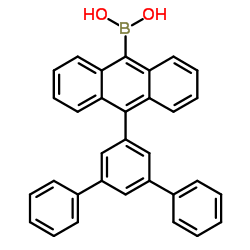 10-(1,1':3',1''-三联苯-5'-基)蒽-9-硼酸结构式