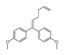 1-methoxy-4-[1-(4-methoxyphenyl)hexa-1,5-dienyl]benzene结构式