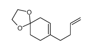 8-but-3-enyl-1,4-dioxaspiro[4.5]dec-7-ene结构式