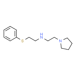 2-(Phenylthio)-N-[2-(pyrrolidin-1-yl)ethyl]ethan-1-amine Structure