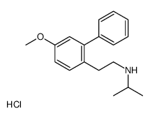 2-(4-methoxy-2-phenylphenyl)ethyl-propan-2-ylazanium,chloride Structure