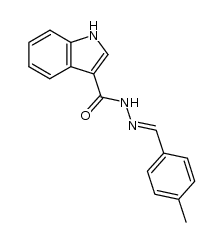 N'-(4-methylbenzylidene)-1H-indole-3-carbohydrazide Structure