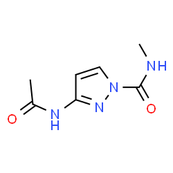 1H-Pyrazole-1-carboxamide,3-(acetylamino)-N-methyl- Structure