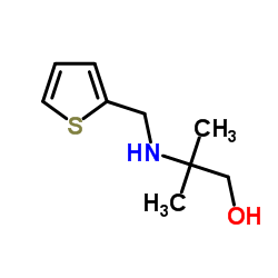 2-Methyl-2-[(2-thienylmethyl)amino]-1-propanol Structure
