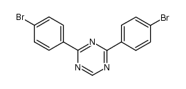 2,4-bis(4-bromophenyl)-1,3,5-triazine Structure