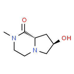 Pyrrolo[1,2-a]pyrazin-1(2H)-one, hexahydro-7-hydroxy-2-methyl-, (7R-cis)- (9CI)结构式