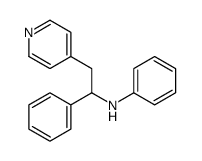 N-(1-phenyl-2-pyridin-4-ylethyl)aniline Structure