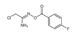2-chloro-N-(4-fluorobenzoyloxy)-acetimidamide Structure