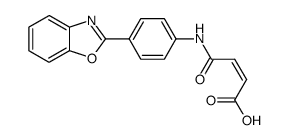 N-(4-benzooxazol-2-yl-phenyl)-maleamic acid Structure