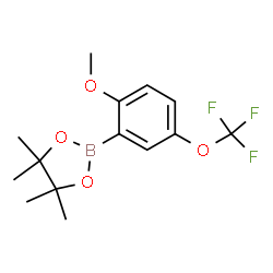 2-Methoxy-5-trifluoromethoxyphenylboronic acid pinacol ester结构式