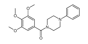 1-Phenyl-4-(3,4,5-trimethoxybenzoyl)piperazine结构式