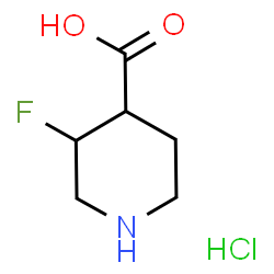 3-fluoropiperidine-4-carboxylic acid hydrochloride Structure