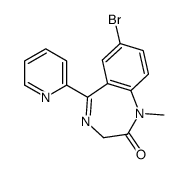 7-bromo-1-methyl-5-pyridin-2-yl-3H-1,4-benzodiazepin-2-one Structure