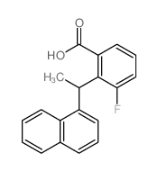 3-fluoro-2-(1-naphthalen-1-ylethyl)benzoic acid结构式