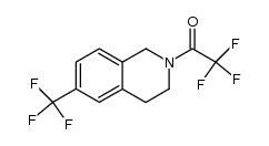 2,2,2-trifluoro-1-(6-trifluoromethyl-3,4-dihydro-1H-isoquinolin-2-yl)-ethanone Structure