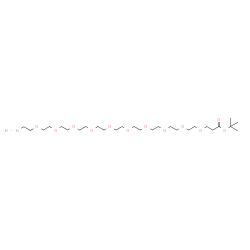 Amino-PEG10-Boc Structure