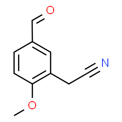 2-(5-Formyl-2-methoxyphenyl)acetonitrile Structure